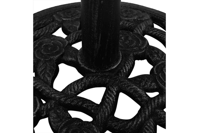 parasolfod 40x40x32 cm støbejern sort - Sort - Havemøbler - Solafskærmning - Parasoller - Parasolfod