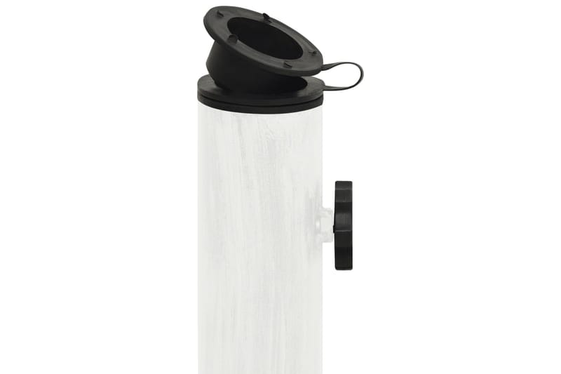 parasolfod 44x44x31 cm støbejern hvid - Hvid - Havemøbler - Solafskærmning - Parasoller - Parasolfod