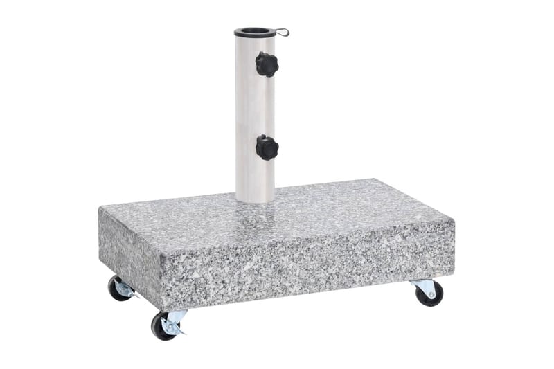 parasolfod 45x25x8,3 cm granit lysegrå - Grå - Havemøbler - Solafskærmning - Parasoller - Parasolfod