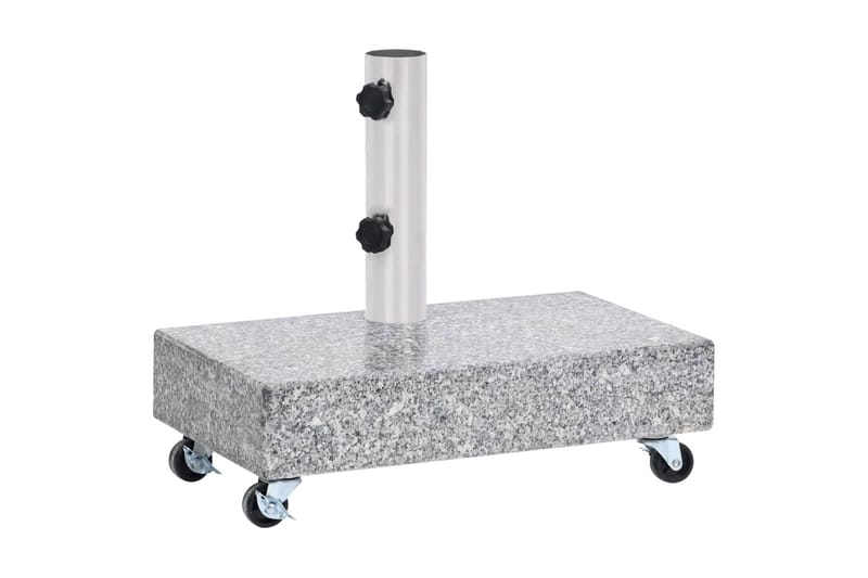 parasolfod 45x25x8,3 cm granit lysegrå - Grå - Havemøbler - Solafskærmning - Parasoller - Parasolfod