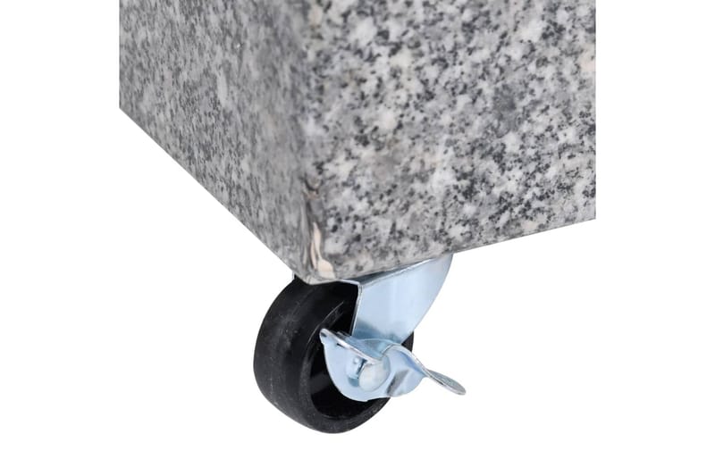 parasolfod 45x25x8,3 cm granit lysegrå - Grå - Havemøbler - Solafskærmning - Parasoller - Parasolfod