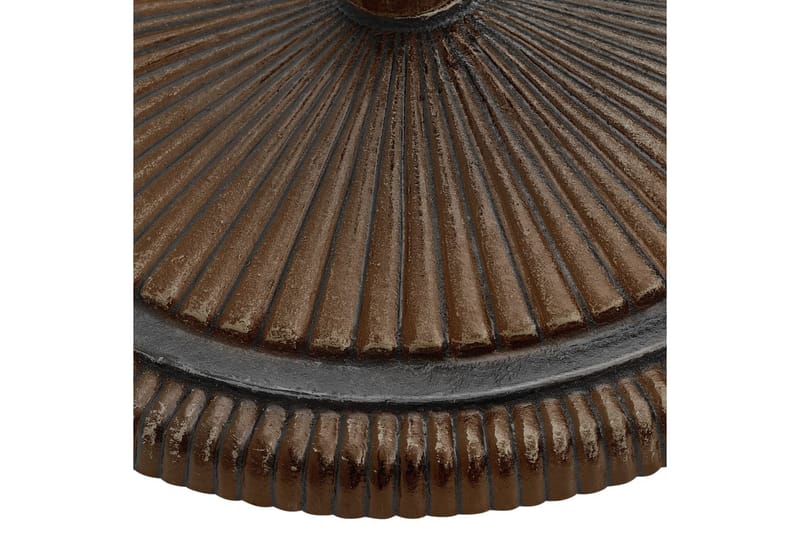 parasolfod 45x45x30 cm støbejern bronzefarvet - Brun - Havemøbler - Solafskærmning - Parasoller - Parasolfod