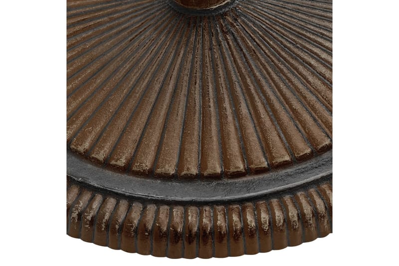 parasolfod 45x45x30 cm støbejern bronzefarvet - Brun - Parasolfod