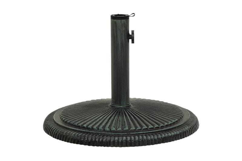 parasolfod 45x45x30 cm støbejern grøn - Grøn - Havemøbler - Solafskærmning - Parasoller - Parasolfod