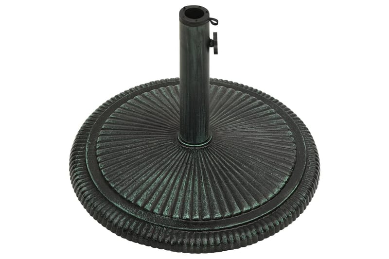 parasolfod 45x45x30 cm støbejern grøn - Grøn - Havemøbler - Solafskærmning - Parasoller - Parasolfod