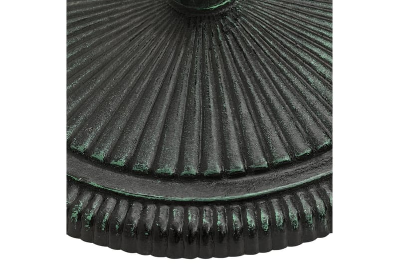 parasolfod 45x45x30 cm støbejern grøn - Grøn - Havemøbler - Solafskærmning - Parasoller - Parasolfod
