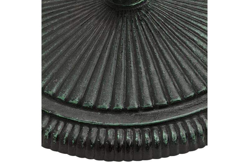 parasolfod 45x45x30 cm støbejern grøn - Grøn - Parasolfod