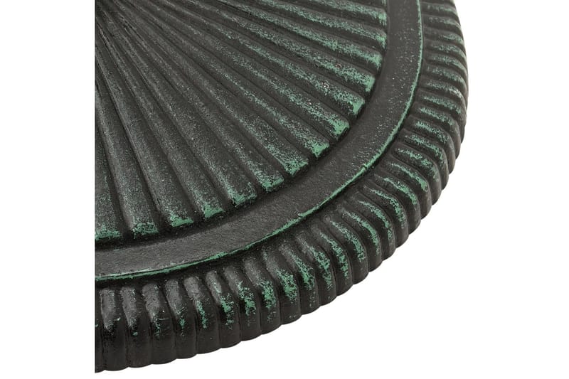 parasolfod 45x45x30 cm støbejern grøn - Grøn - Havemøbler - Solafskærmning - Parasoller - Parasolfod