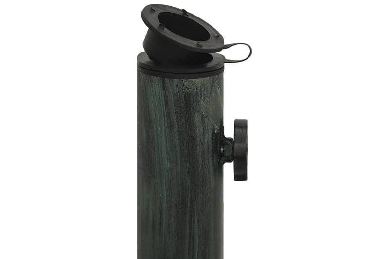 parasolfod 45x45x30 cm støbejern grøn - Grøn - Havemøbler - Solafskærmning - Parasoller - Parasolfod