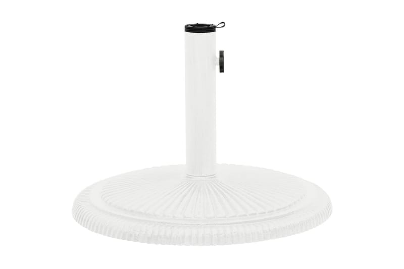 parasolfod 45x45x30 cm støbejern hvid - Hvid - Havemøbler - Solafskærmning - Parasoller - Parasolfod