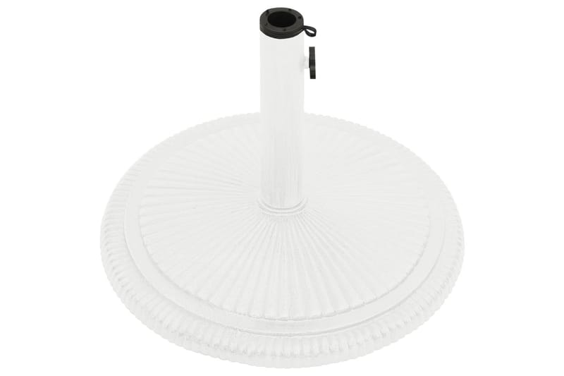 parasolfod 45x45x30 cm støbejern hvid - Hvid - Havemøbler - Solafskærmning - Parasoller - Parasolfod