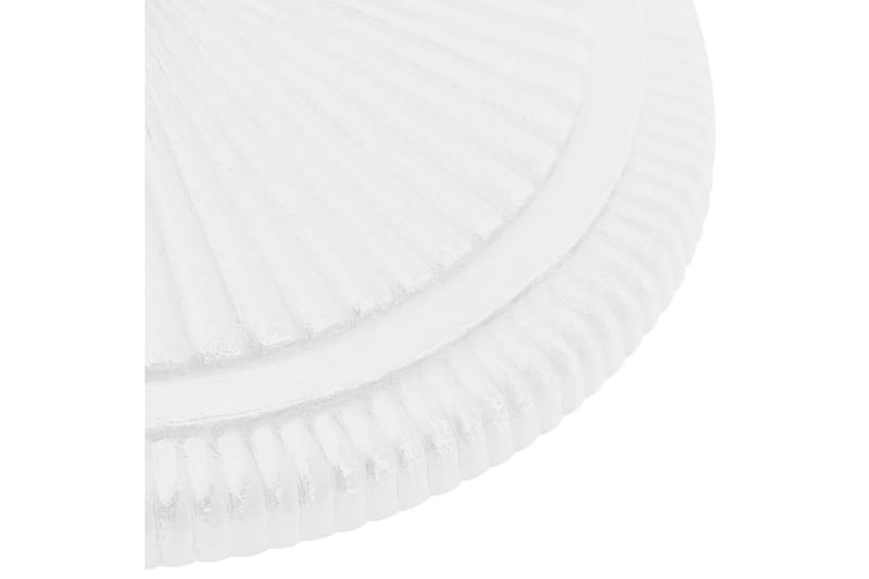 parasolfod 45x45x30 cm støbejern hvid - Hvid - Havemøbler - Solafskærmning - Parasoller - Parasolfod