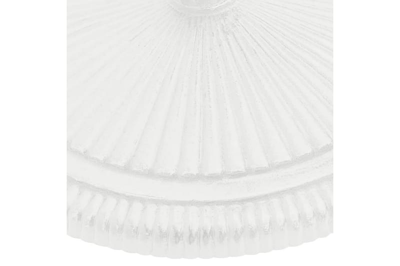 parasolfod 45x45x30 cm støbejern hvid - Hvid - Havemøbler - Solafskærmning - Parasoller - Parasolfod