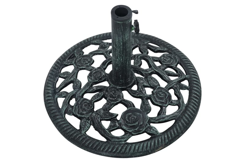parasolfod 9 kg 40 cm støbejern grøn - Grøn - Havemøbler - Solafskærmning - Parasoller