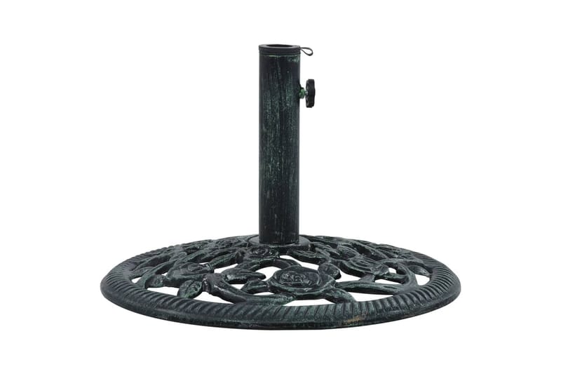 parasolfod 9 kg 40 cm støbejern grøn - Grøn - Havemøbler - Solafskærmning - Parasoller