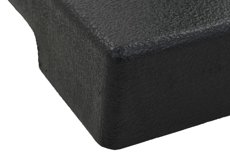 Parasolfod Firkantet Polyresin 8 Kg Sort - Sort - Havemøbler - Solafskærmning - Parasoller