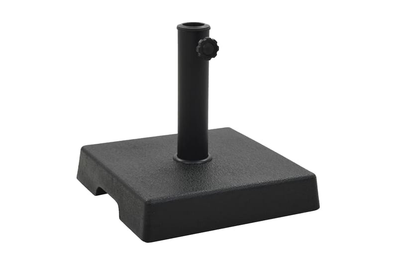 Parasolfod Firkantet Polyresin 8 Kg Sort - Sort - Havemøbler - Solafskærmning - Parasoller