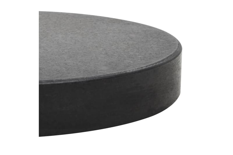 Parasolfod Granit 20 Kg Rund Sort - Sort - Havemøbler - Solafskærmning - Parasoller