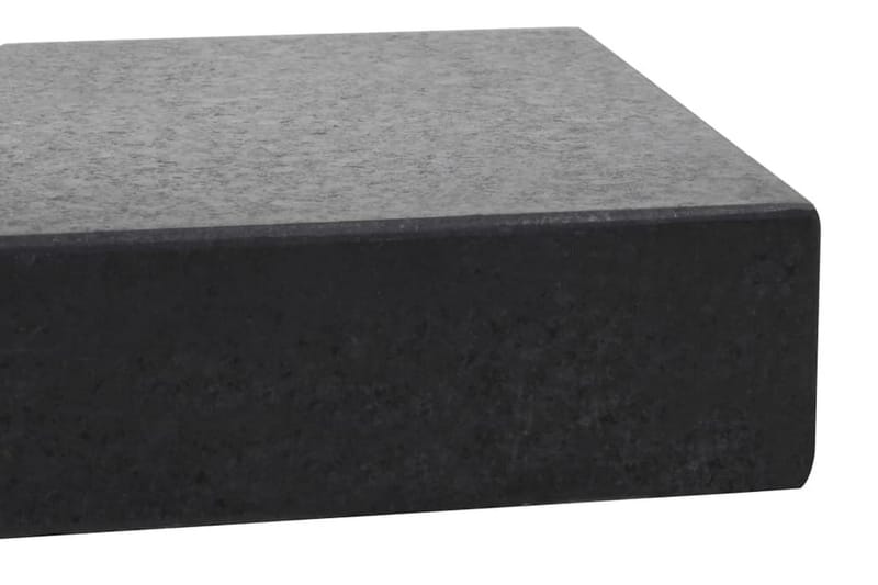 Parasolfod Granit 25 Kg Rektangulær Sort - Sort - Havemøbler - Solafskærmning - Parasoller