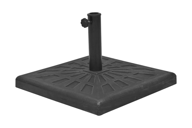 Parasolfod Resin Firkant Sort 12 Kg - Sort - Havemøbler - Solafskærmning - Parasoller