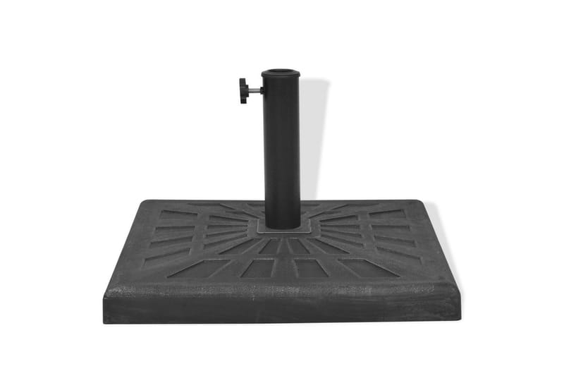 Parasolfod Resin Firkant Sort 12 Kg - Sort - Havemøbler - Solafskærmning - Parasoller