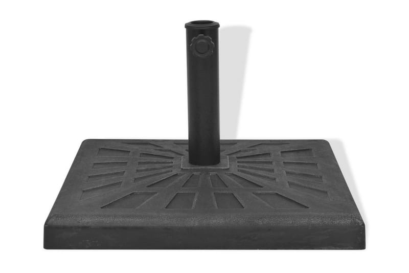 Parasolfod Resin Firkant Sort 12 Kg - Sort - Havemøbler - Solafskærmning - Parasoller