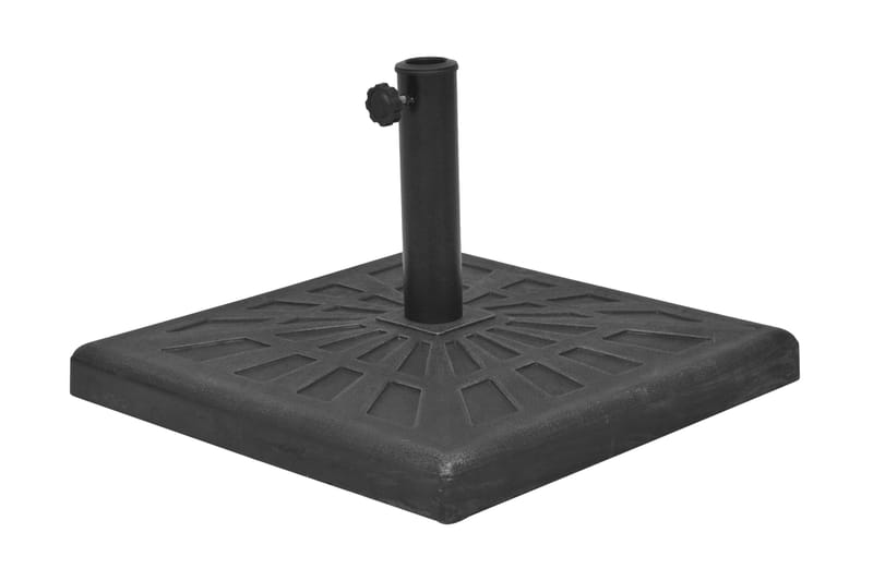 Parasolfod Resin Firkant Sort 19 Kg - Sort - Havemøbler - Solafskærmning - Parasoller