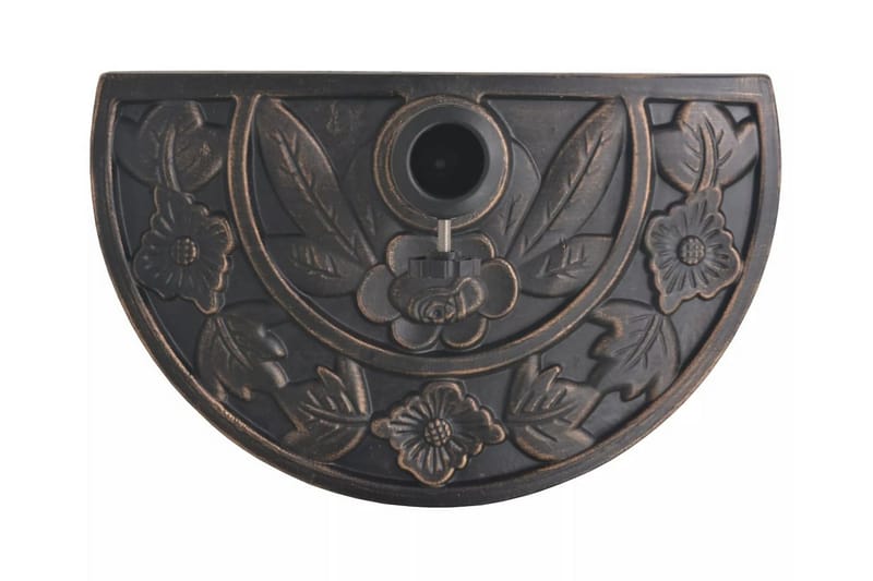 Parasolfod Resin Halv Rund Bronzefarvet 9 Kg - Brun - Havemøbler - Solafskærmning - Parasoller