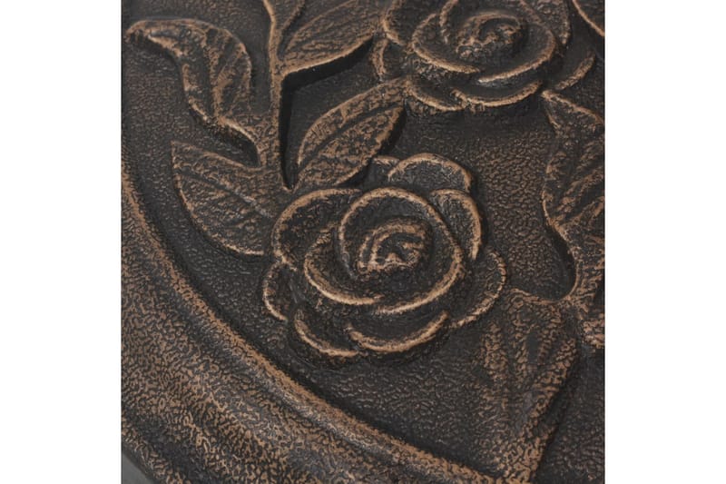 Parasolfod Resin Rund Bronzefarvet 9 Kg - Brun - Havemøbler - Solafskærmning - Parasoller