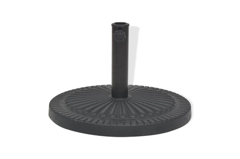 Parasolfod Resin Rund Sort 14 Kg - Sort - Havemøbler - Solafskærmning - Parasoller