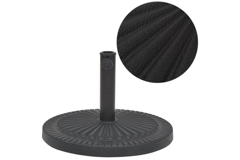 Parasolfod Resin Rund Sort 14 Kg - Sort - Havemøbler - Solafskærmning - Parasoller