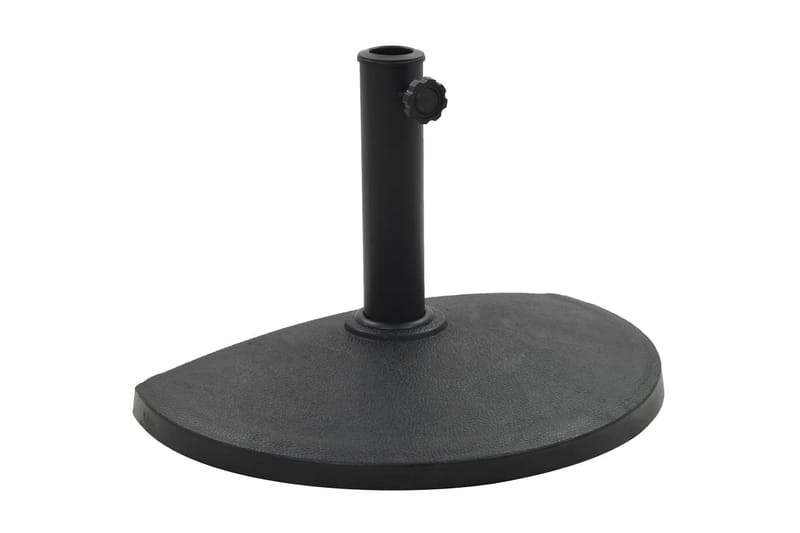 Parasolfod Rund Polyresin 9 Kg Sort - Sort - Havemøbler - Solafskærmning - Parasoller