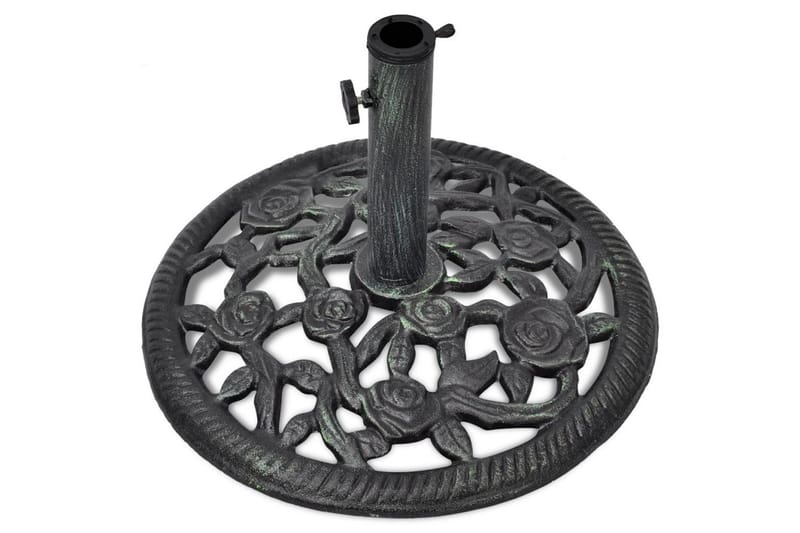 Parasolfod Støbejern 12 Kg 48 Cm - Grøn - Havemøbler - Solafskærmning - Parasoller