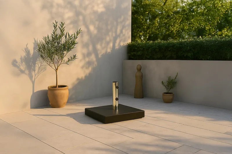 Stathera Parasolsten - Sort - Havemøbler - Solafskærmning - Parasoller - Parasolfod