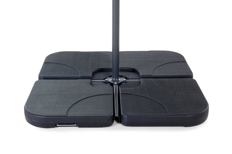 Sunny Parasolbasevægt 52 cm 4 Dele, Sort