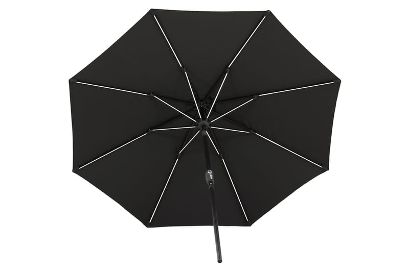 Sabal Parasol 270 cm med LED Sort - Venture Home - Parasoller