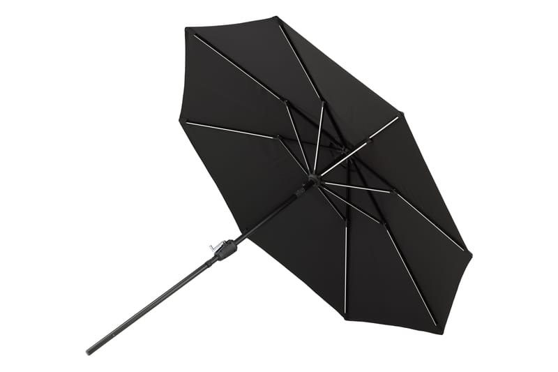 Sabal Parasol 270 cm med LED Sort - Venture Home - Parasoller