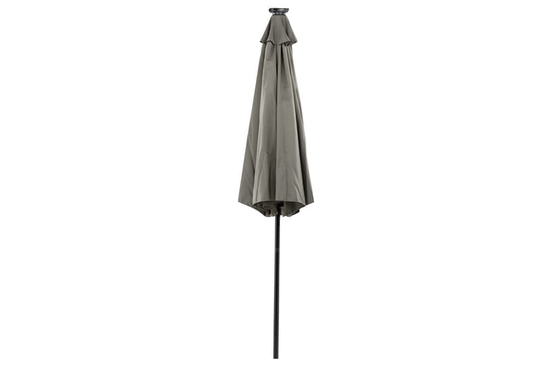 Sabal Parasol 270 cm med LED - Grå - Havemøbler - Solafskærmning - Parasoller