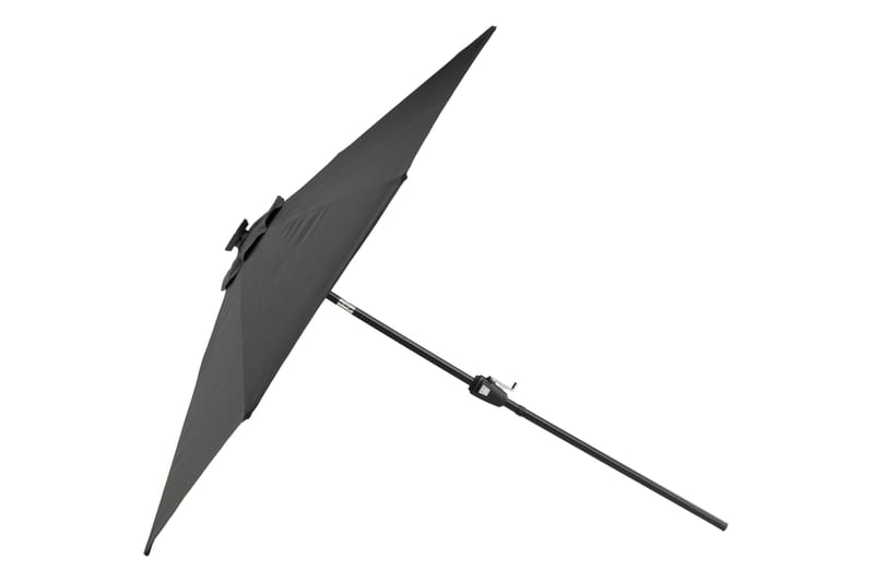 Sabal Parasol 270 cm med LED - Sort - Havemøbler - Solafskærmning - Parasoller