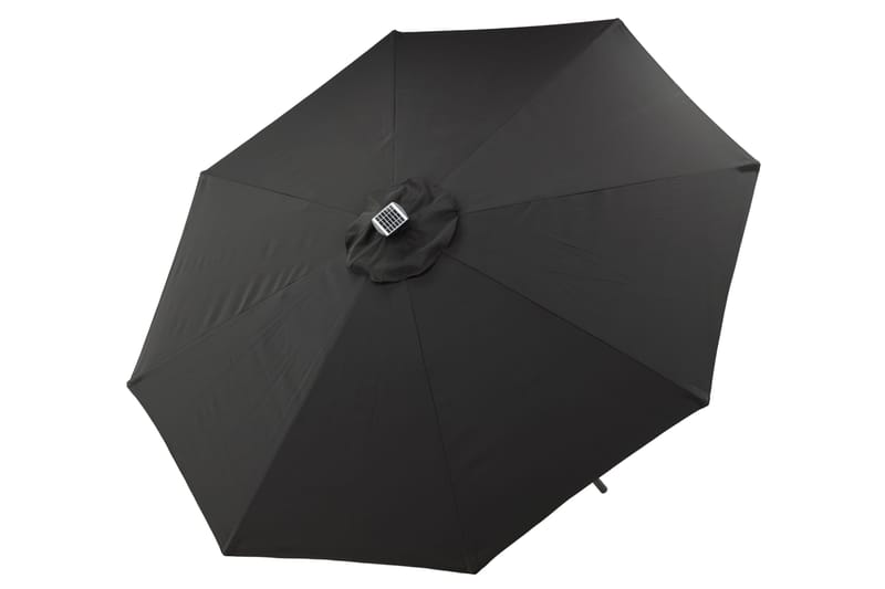 Sabal Parasol 270 cm med LED - Sort - Havemøbler - Solafskærmning - Parasoller
