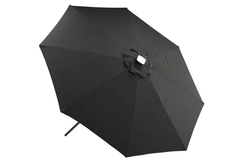Sabal Parasol 270 cm med LED - Sort - Havemøbler - Solafskærmning - Parasoller