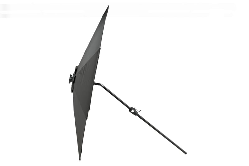 Sabal Parasol 270 cm med LED - Sort - Havemøbler - Solafskærmning - Parasoller