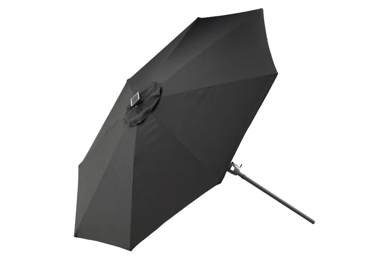 Sabal Parasol 270 cm med LED - Sort - Havemøbler - Solafskærmning - Parasoller