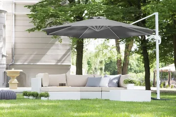 Savona Parasol 240 cm - Grå - Havemøbler - Solafskærmning - Parasoller - Hængeparasol