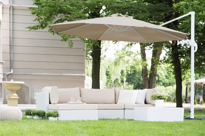 Savona Parasol 240 cm - Beige - Havemøbler - Solafskærmning - Parasoller - Hængeparasol