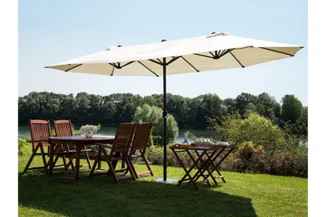 Sibilla Parasol 247 cm - Beige - Havemøbler - Solafskærmning - Parasoller - Balkonparasol