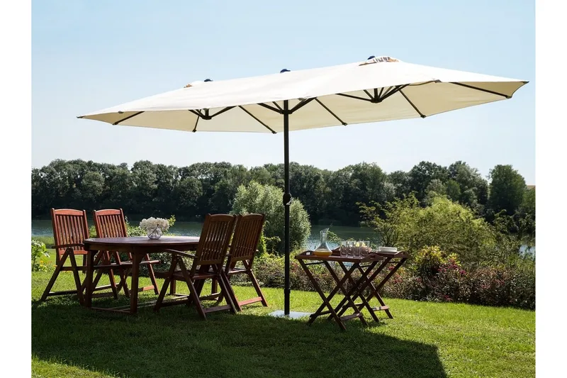 Sibilla Parasol 247 cm - Beige - Havemøbler - Solafskærmning - Parasoller - Balkonparasol