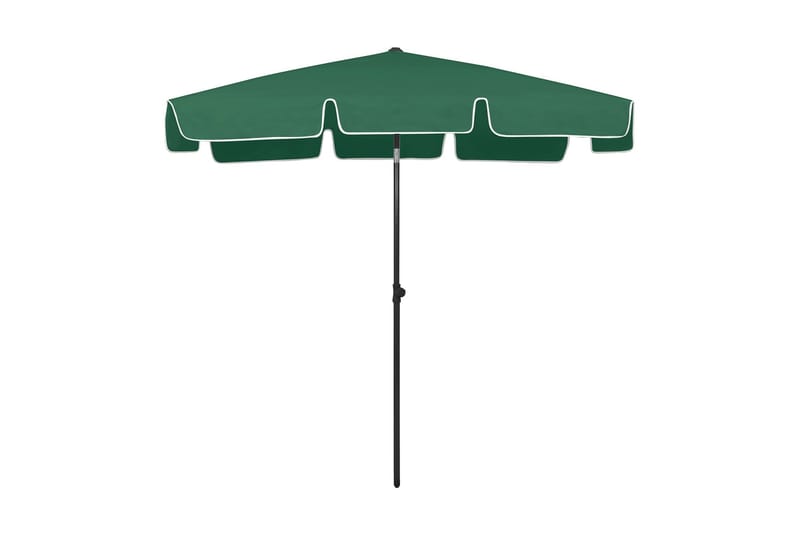 strandparasol 200x125 cm grøn - Grøn - Havemøbler - Solafskærmning - Parasoller - Strandparasol
