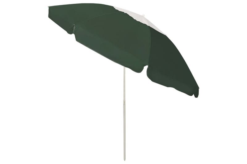 strandparasol 240 cm grøn - Grøn - Havemøbler - Solafskærmning - Parasoller - Strandparasol