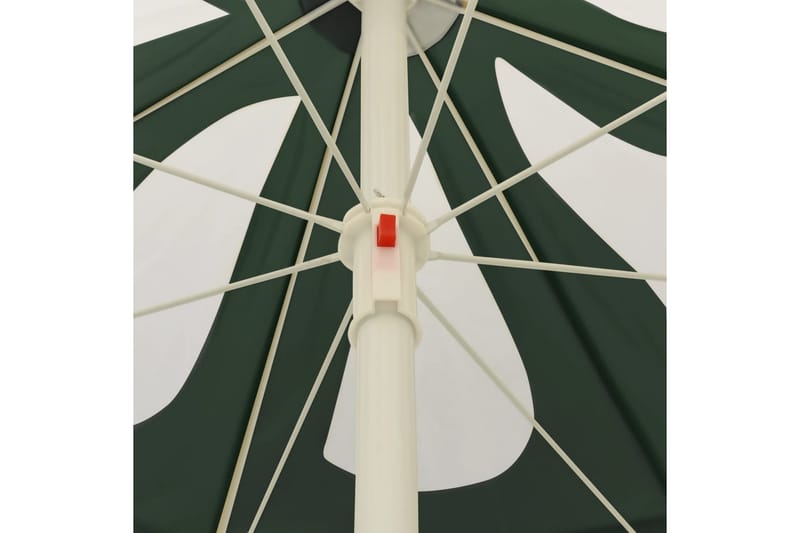 strandparasol 240 cm grøn - Grøn - Havemøbler - Solafskærmning - Parasoller - Strandparasol